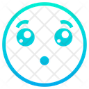 پیش‌نمایش فایل hushed-face-8 از پک ایموجی‌های خطی گرادیانی