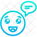 پیش‌نمایش فایل smiley-chat-4 از پک ایموجی‌های خطی گرادیانی