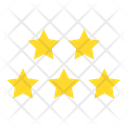پیش‌نمایش فایل five-stars-8 از پک ایموجی‌های فلت