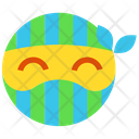 پیش‌نمایش فایل happy-ninja-4 از پک ایموجی‌های فلت