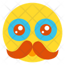 پیش‌نمایش فایل mustache-smile-4 از پک ایموجی‌های فلت