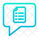 پیش‌نمایش فایل document-chat-5 از پک آموزش و مدرسه – سبک خطی گرادیانی – جلد ۱