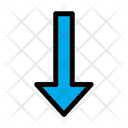 پیش‌نمایش فایل down-arrow-271 از پک جهت و پیکان‌ها – سبک خطی رنگی – جلد ۱