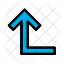 پیش‌نمایش فایل turn-left-up-6 از پک جهت و پیکان‌ها – سبک خطی رنگی – جلد ۱
