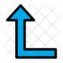 پیش‌نمایش فایل turn-left-up-7 از پک جهت و پیکان‌ها – سبک خطی رنگی – جلد ۱