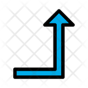 پیش‌نمایش فایل turn-right-up-5 از پک جهت و پیکان‌ها – سبک خطی رنگی – جلد ۱