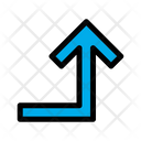 پیش‌نمایش فایل turn-right-up-6 از پک جهت و پیکان‌ها – سبک خطی رنگی – جلد ۱