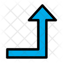 پیش‌نمایش فایل turn-right-up-7 از پک جهت و پیکان‌ها – سبک خطی رنگی – جلد ۱