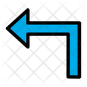 پیش‌نمایش فایل turn-up-left-7 از پک جهت و پیکان‌ها – سبک خطی رنگی – جلد ۱
