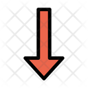 پیش‌نمایش فایل down-arrow-274 از پک جهت و پیکان‌ها – سبک خطی تک‌رنگ – جلد ۳