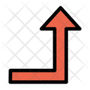 پیش‌نمایش فایل turn-right-up-8 از پک جهت و پیکان‌ها – سبک خطی تک‌رنگ – جلد ۳
