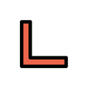 پیش‌نمایش فایل lower-left-18 از پک جهت و پیکان‌ها – سبک خطی تک‌رنگ – جلد ۱
