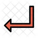 پیش‌نمایش فایل turn-down-left-11 از پک جهت و پیکان‌ها – سبک خطی تک‌رنگ – جلد ۱