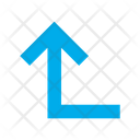 پیش‌نمایش فایل turn-left-up-19 از پک جهت و پیکان‌ها – سبک فلت – جلد ۱