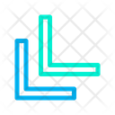 پیش‌نمایش فایل lower-left-32 از پک جهت و پیکان‌ها – سبک خطی رنگی