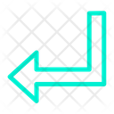 پیش‌نمایش فایل turn-down-left-22 از پک جهت و پیکان‌ها – سبک خطی رنگی