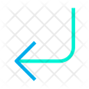 پیش‌نمایش فایل turn-down-left-23 از پک جهت و پیکان‌ها – سبک خطی رنگی