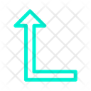 پیش‌نمایش فایل turn-left-up-20 از پک جهت و پیکان‌ها – سبک خطی رنگی