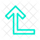پیش‌نمایش فایل turn-left-up-21 از پک جهت و پیکان‌ها – سبک خطی رنگی