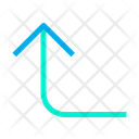 پیش‌نمایش فایل turn-left-up-23 از پک جهت و پیکان‌ها – سبک خطی رنگی