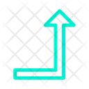پیش‌نمایش فایل turn-right-up-20 از پک جهت و پیکان‌ها – سبک خطی رنگی