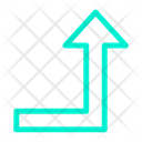پیش‌نمایش فایل turn-right-up-22 از پک جهت و پیکان‌ها – سبک خطی رنگی