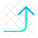 پیش‌نمایش فایل turn-right-up-23 از پک جهت و پیکان‌ها – سبک خطی رنگی