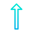 پیش‌نمایش فایل top-arrow-38 از پک جهت و پیکان‌ها – سبک خطی گرادیانی