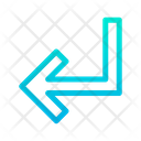پیش‌نمایش فایل turn-down-left-25 از پک جهت و پیکان‌ها – سبک خطی گرادیانی