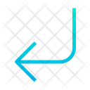 پیش‌نمایش فایل turn-down-left-27 از پک جهت و پیکان‌ها – سبک خطی گرادیانی