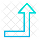 پیش‌نمایش فایل turn-right-up-26 از پک جهت و پیکان‌ها – سبک خطی گرادیانی