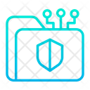 پیش‌نمایش فایل secure-folder-94 از پک امنیت سایبری – سبک خطی گرادیانی – جلد ۲