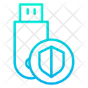 پیش‌نمایش فایل secure-pendrive-2 از پک امنیت سایبری – سبک خطی گرادیانی – جلد ۲