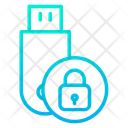 پیش‌نمایش فایل secure-pendrive-4 از پک امنیت سایبری – سبک خطی گرادیانی – جلد ۲