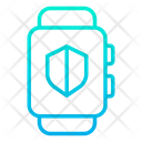 پیش‌نمایش فایل secure-smartwatch از پک امنیت سایبری – سبک خطی گرادیانی – جلد ۲