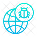 پیش‌نمایش فایل bug-globe-1 از پک امنیت سایبری – سبک خطی گرادیانی – جلد ۱
