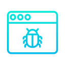 پیش‌نمایش فایل bug-web-1 از پک امنیت سایبری – سبک خطی گرادیانی – جلد ۱
