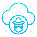 پیش‌نمایش فایل hacker-cloud-1 از پک امنیت سایبری – سبک خطی گرادیانی – جلد ۱