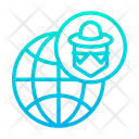 پیش‌نمایش فایل hacker-globe-1 از پک امنیت سایبری – سبک خطی گرادیانی – جلد ۱