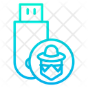 پیش‌نمایش فایل hacker-pendrive-1 از پک امنیت سایبری – سبک خطی گرادیانی – جلد ۱