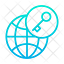 پیش‌نمایش فایل secure-globe-2 از پک امنیت سایبری – سبک خطی گرادیانی – جلد ۱
