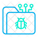 پیش‌نمایش فایل bug-folder-2 از پک امنیت سایبری – سبک خطی رنگی – جلد ۱
