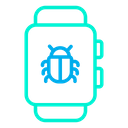پیش‌نمایش فایل bug-smartwatch-2 از پک امنیت سایبری – سبک خطی رنگی – جلد ۱