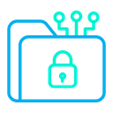 پیش‌نمایش فایل secure-folder-100 از پک امنیت سایبری – سبک خطی رنگی – جلد ۱