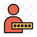 پیش‌نمایش فایل password-profile-1 از پک امنیت سایبری – سبک خطی تک‌رنگ – جلد ۲
