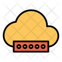 پیش‌نمایش فایل secure-cloud-92 از پک امنیت سایبری – سبک خطی تک‌رنگ – جلد ۲