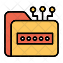 پیش‌نمایش فایل secure-folder-103 از پک امنیت سایبری – سبک خطی تک‌رنگ – جلد ۲