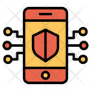 پیش‌نمایش فایل secure-mobile-18 از پک امنیت سایبری – سبک خطی تک‌رنگ – جلد ۲