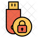 پیش‌نمایش فایل secure-pendrive-11 از پک امنیت سایبری – سبک خطی تک‌رنگ – جلد ۲