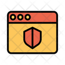 پیش‌نمایش فایل secure-web-9 از پک امنیت سایبری – سبک خطی تک‌رنگ – جلد ۲